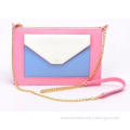 Young Ladies Leather Envelope Clutch Bag Smooth Mini Crossb
